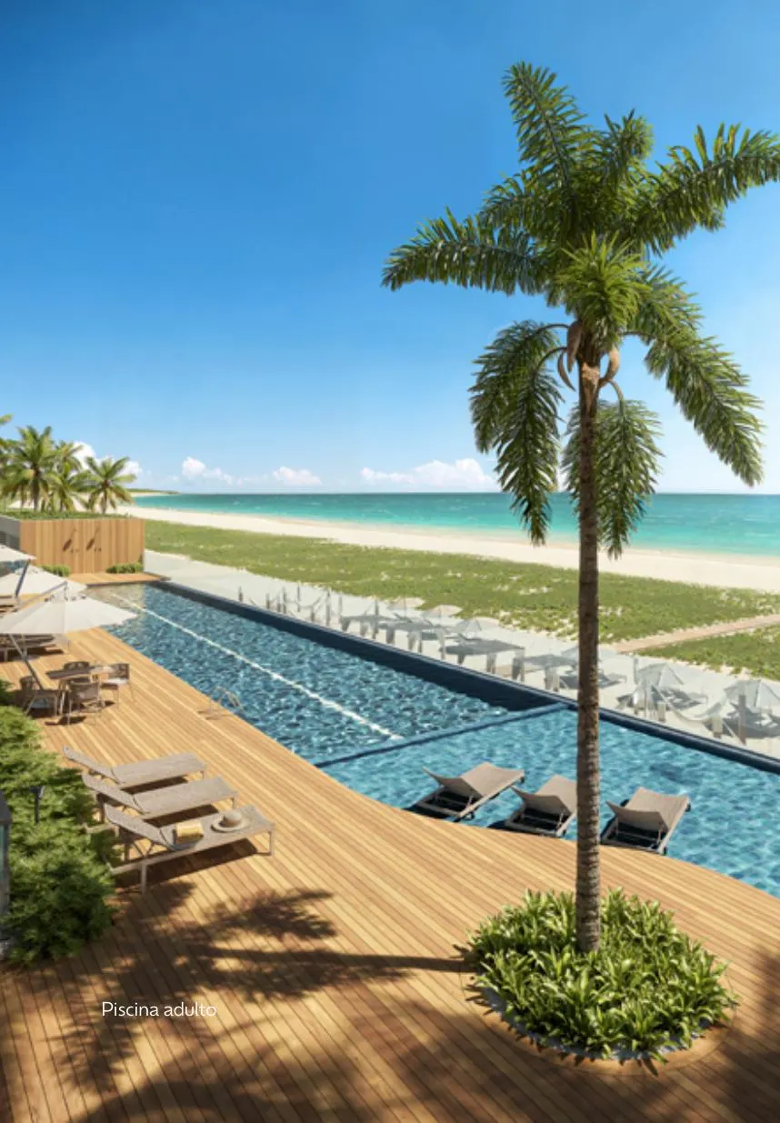 Piscina adulto com raia